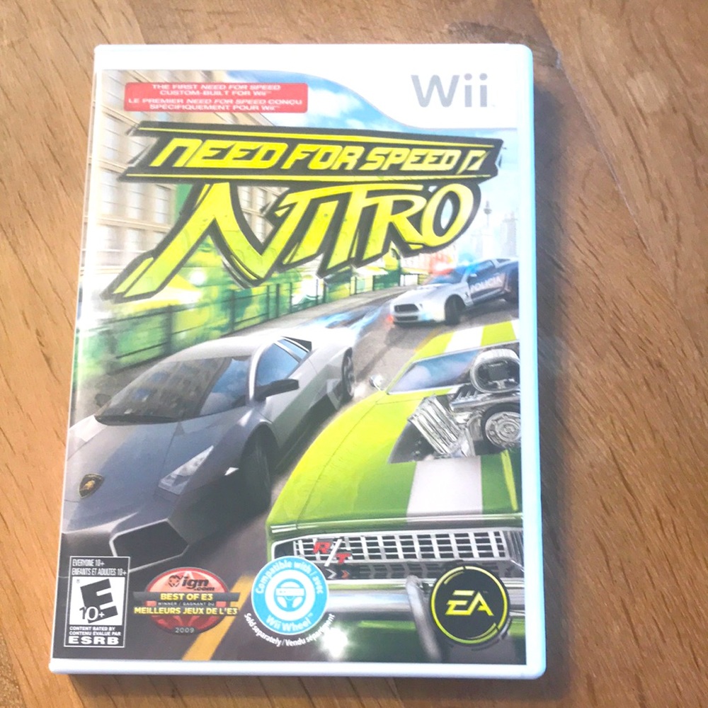 Wii game, Need for Speed, Nitro. Used some.